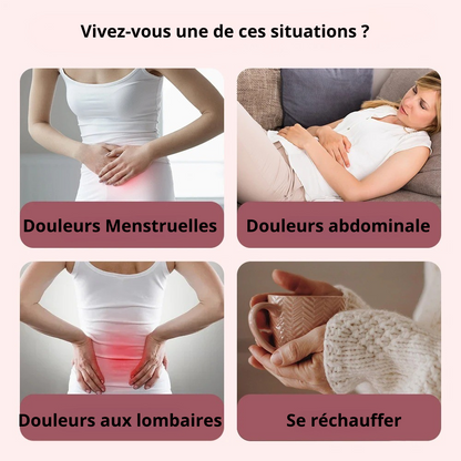 Ceinture chauffante et massante abdominale